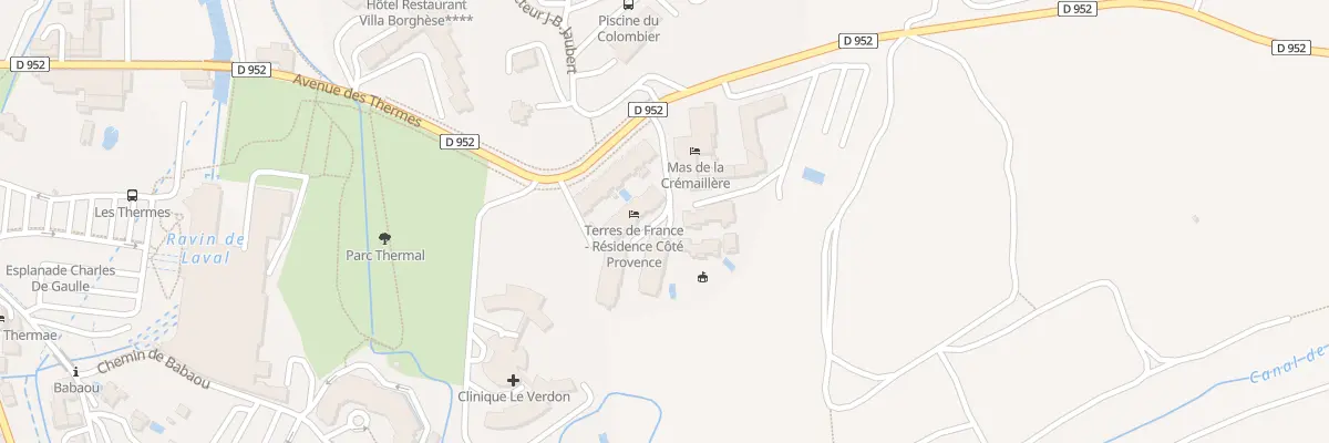 Plan du 5000 Res Cote Provence à Gréoux-les-Bains