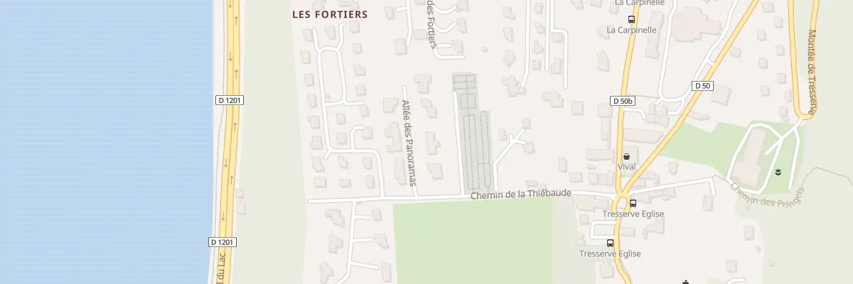 Plan du 6 All des Panoramas à Tresserve