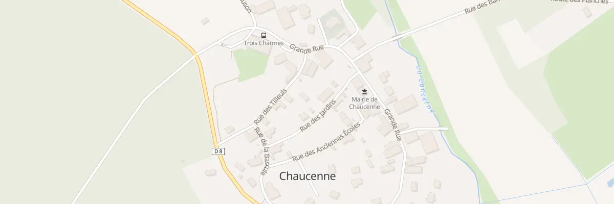 Plan du 8 Rue des Tilleuls à Chaucenne