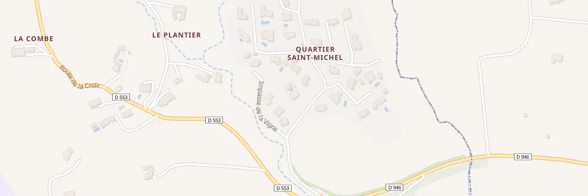 Plan du 7039 Saint Michel à Bevons