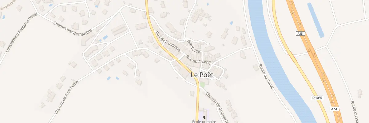 Plan du 20 Rue du Fournil au Poët
