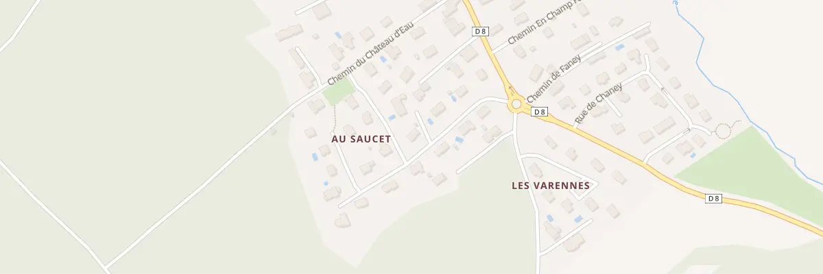 Plan du 2 Rue du Saucet à Chaucenne