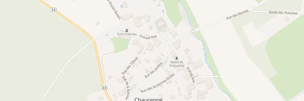 Plan du 10 Rue des Tilleuls à Chaucenne