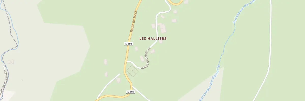 Plan du 211 Rte des Halliers à Chessenaz