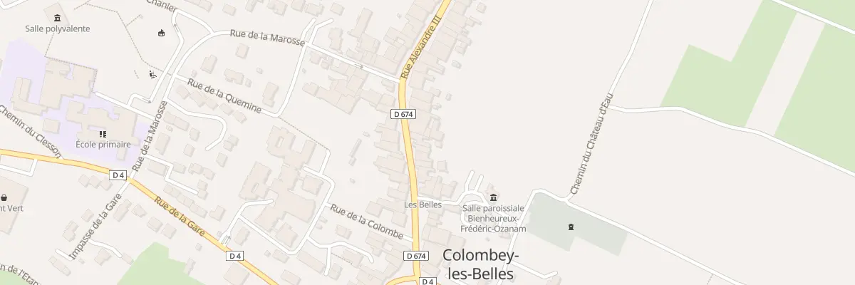 Plan du 18 Rue Alexandre 3 à Colombey-les-Belles
