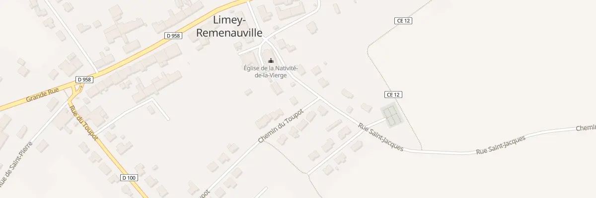 Plan du 9 Rue Saint-jacques à Limey-Remenauville