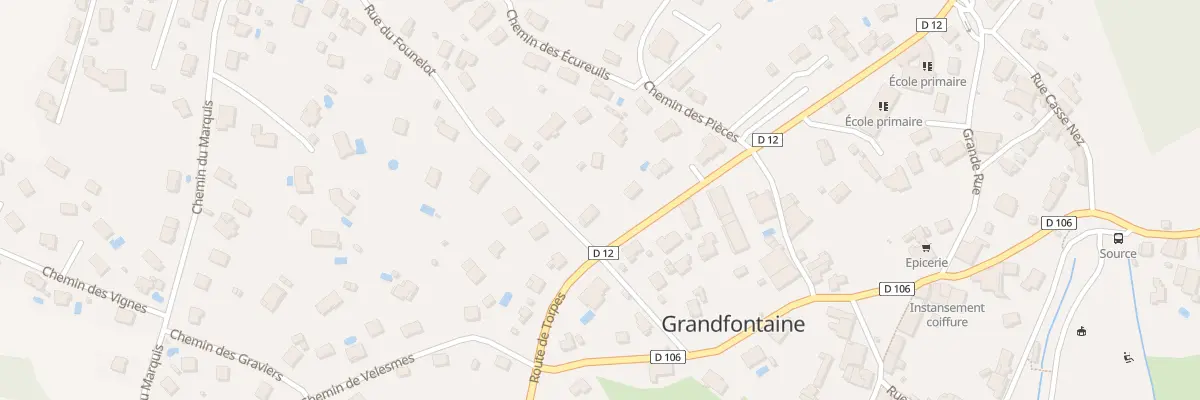 Plan du 16 Rte de Torpes à Grandfontaine