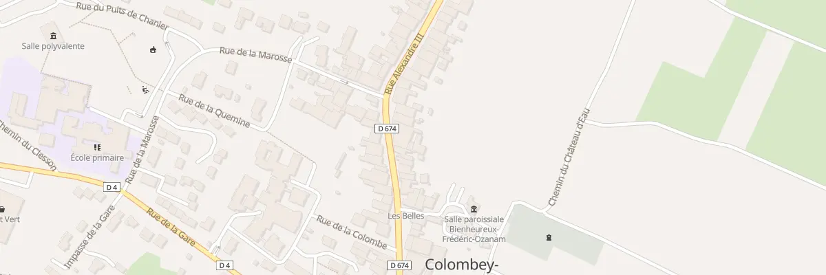 Plan du 20 Rue Alexandre 3 à Colombey-les-Belles