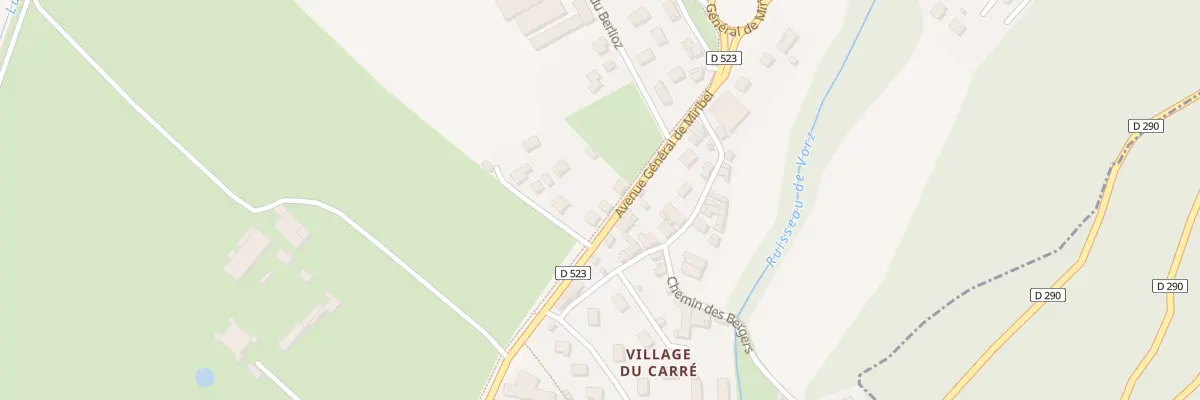 Plan du 6B Av Général de Miribel à Villard-Bonnot
