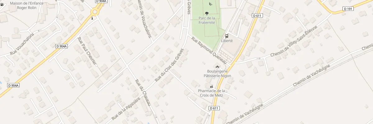 Plan du 124 Rue du Clos des Grèves à Toul