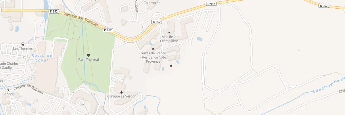 Plan du 7186 Rte de Riez à Gréoux-les-Bains