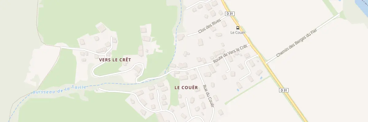 Plan du 190 Rte de Vers le Crêt à Lornay