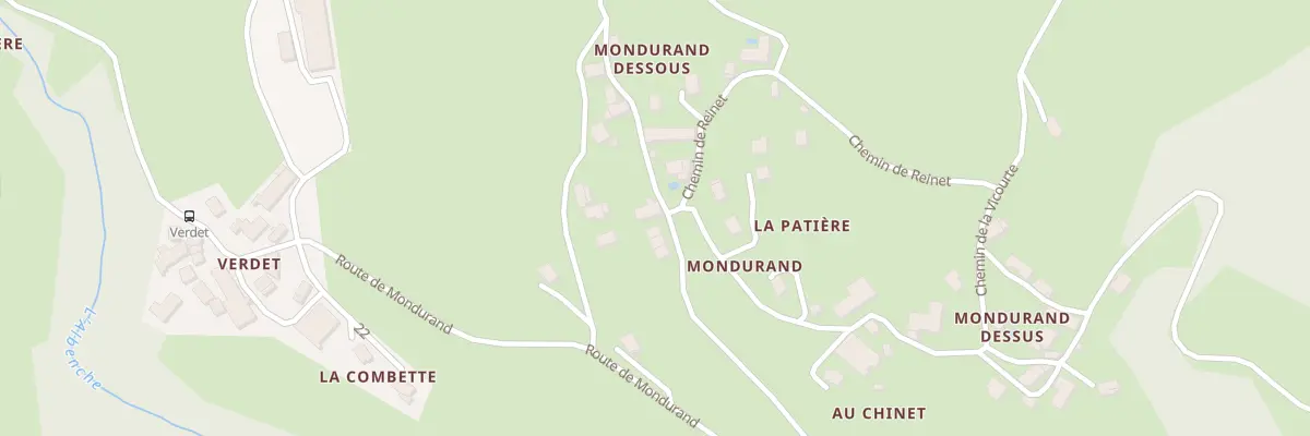 Plan du 751 Rte du Mondurand à Entrelacs