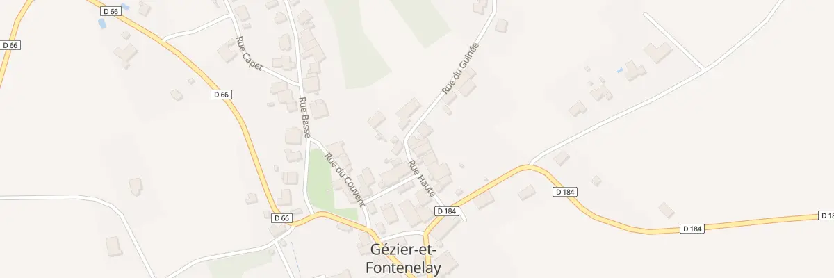 Plan du 2 Rue du Guine à Gézier-et-Fontenelay