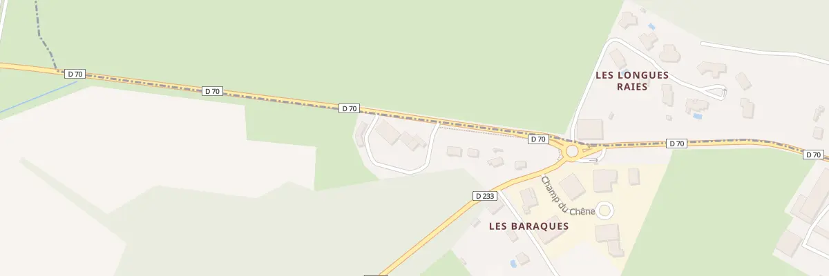 Plan de A Nahon à Champagney