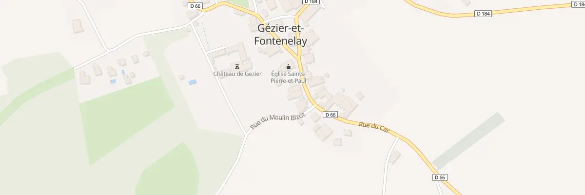 Plan du 10 Rue du Car à Gézier-et-Fontenelay
