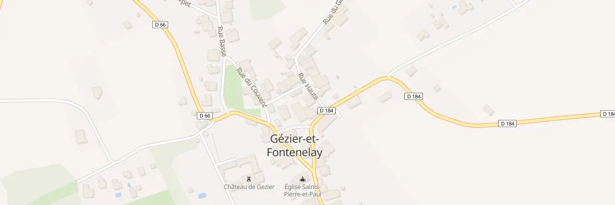 Plan du 1 Rue Haute à Gézier-et-Fontenelay