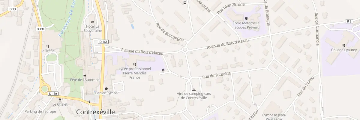 Plan du 2 Rue de Touraine à Contrexéville