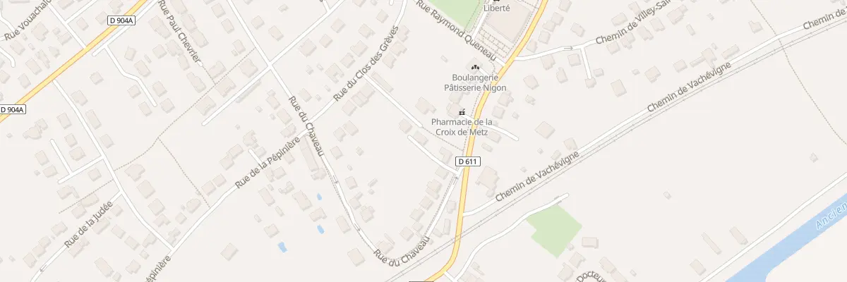 Plan du 2 Rue du Chaveau à Toul