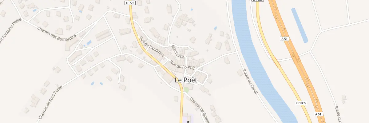Plan de la Rue Torse au Poët