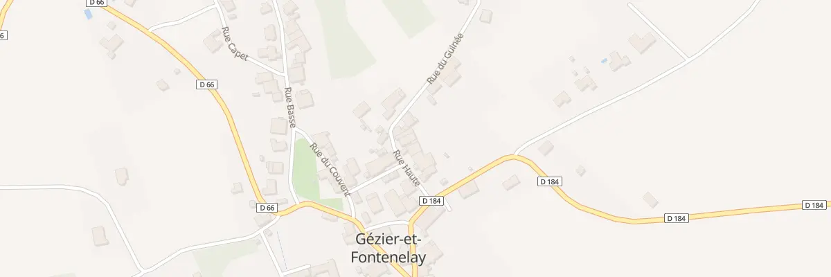 Plan du 8 Rue Haute à Gézier-et-Fontenelay