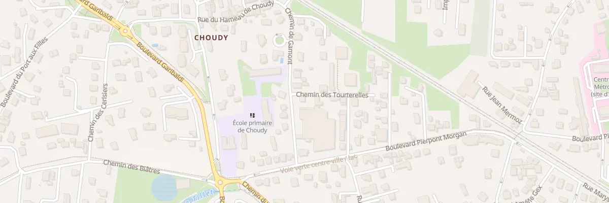 Plan du 8 Che de Gamont à Aix-les-Bains