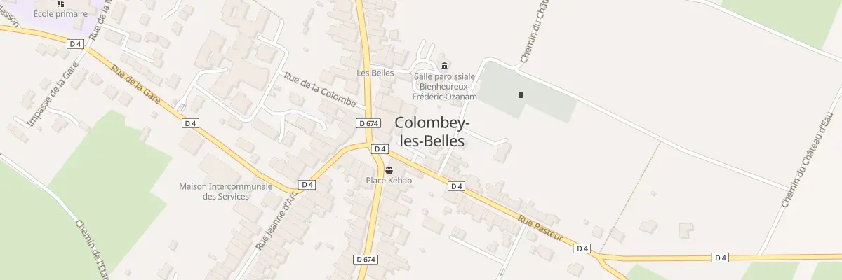 Plan du 9 Pl de l’Hotel de Ville à Colombey-les-Belles