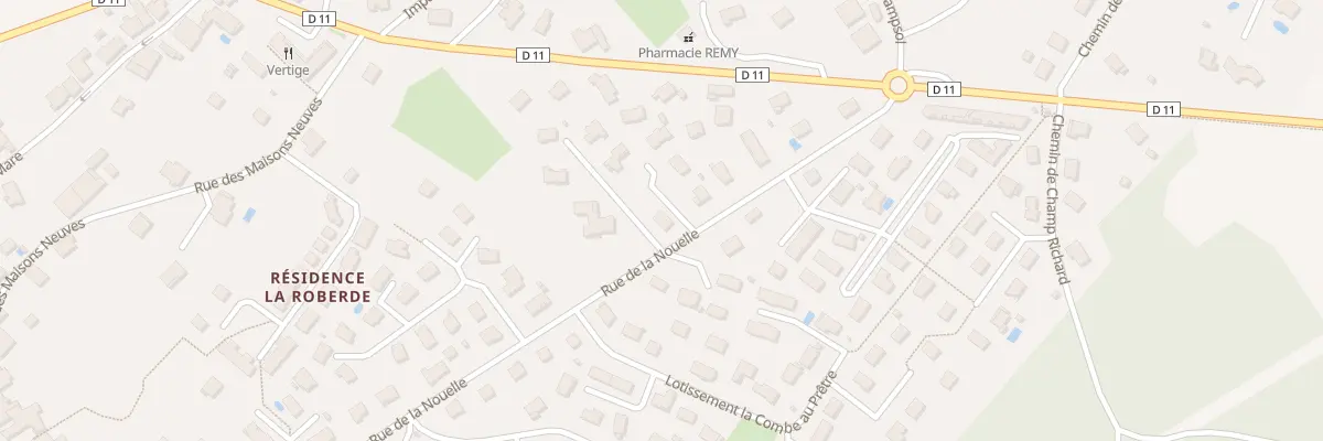 Plan du 21 Rue de la Nouelle à Chemaudin et Vaux