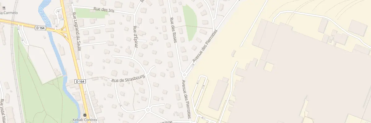 Plan du 48 Rue des Roses à Contrexéville
