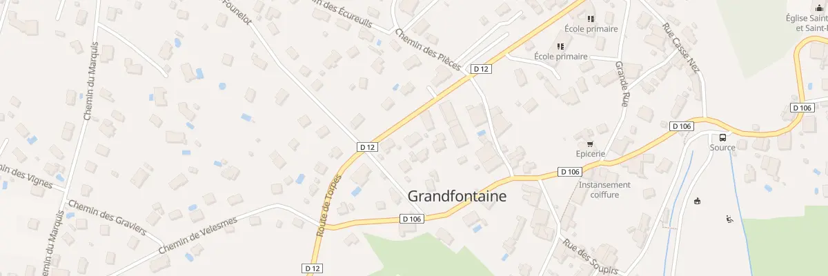 Plan du 15 Rte de Torpes à Grandfontaine