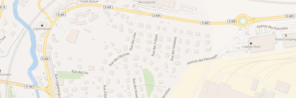 Plan du 138 Rue des Glycines à Contrexéville