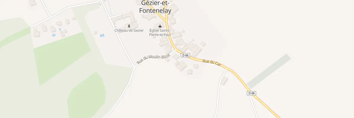Plan du 12 Rue du Car à Gézier-et-Fontenelay