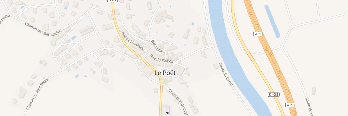 Plan du 1 Rue du Fournil au Poët