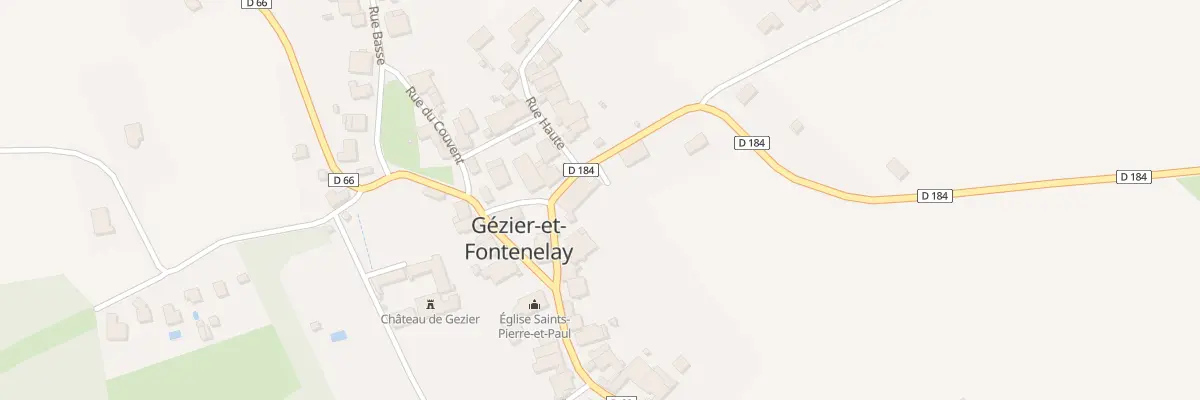 Plan du 3 Rue du Car à Gézier-et-Fontenelay