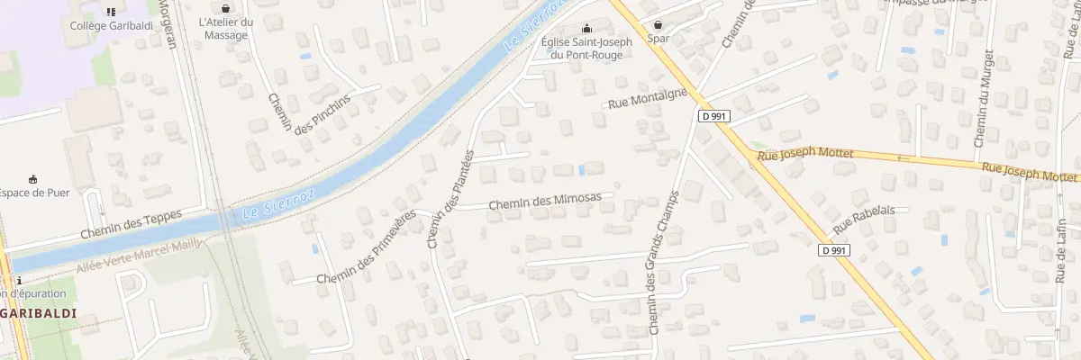 Plan du 5 Che des Mimosas à Aix-les-Bains