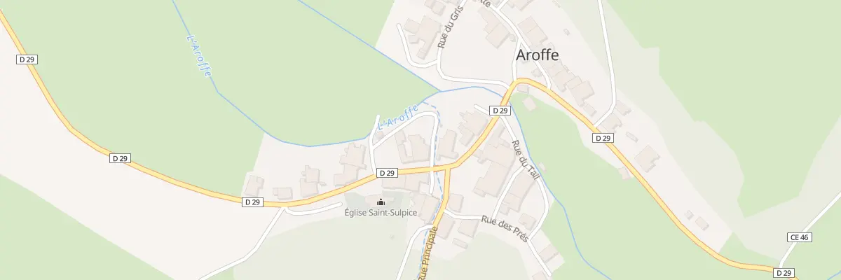 Plan du 2 Rue de l’Eglise à Aroffe