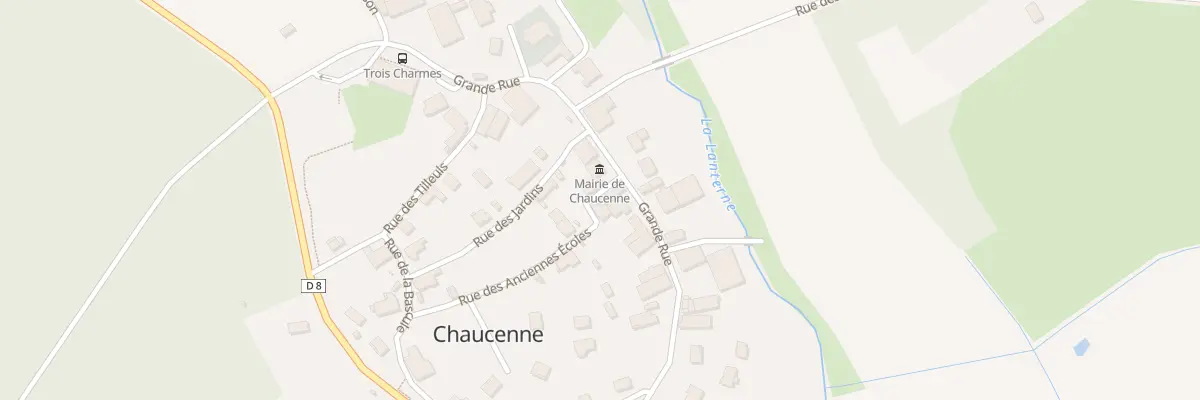 Plan du 1 Rue des Anciennes Ecoles à Chaucenne