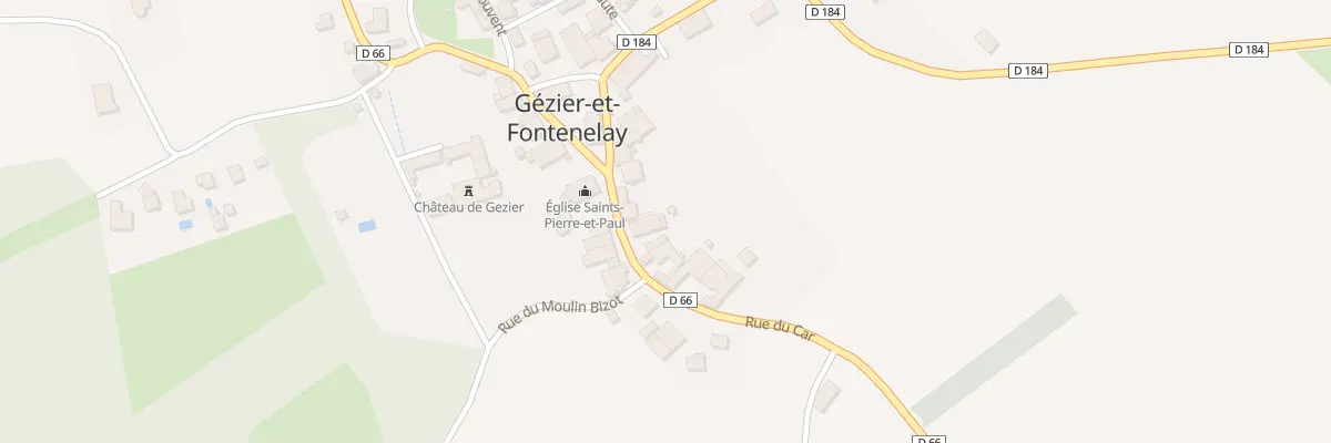 Plan du 11 Rue du Car à Gézier-et-Fontenelay