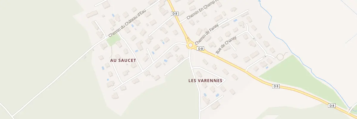 Plan du 2 Chem des Perrieres à Chaucenne