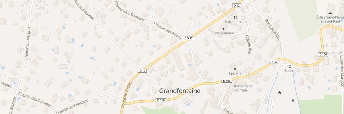 Plan du 11 Rte de Torpes à Grandfontaine