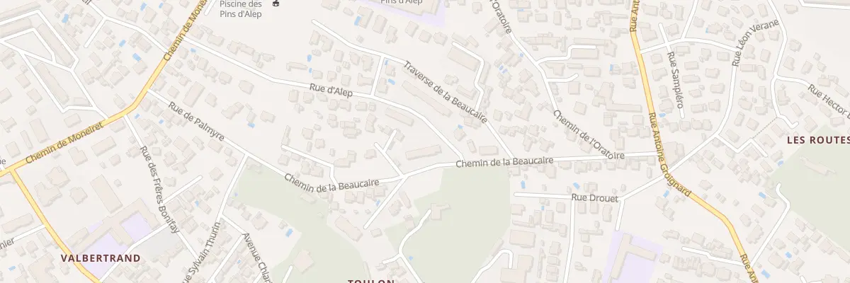 Plan du 226 Che de la Beaucaire à Toulon