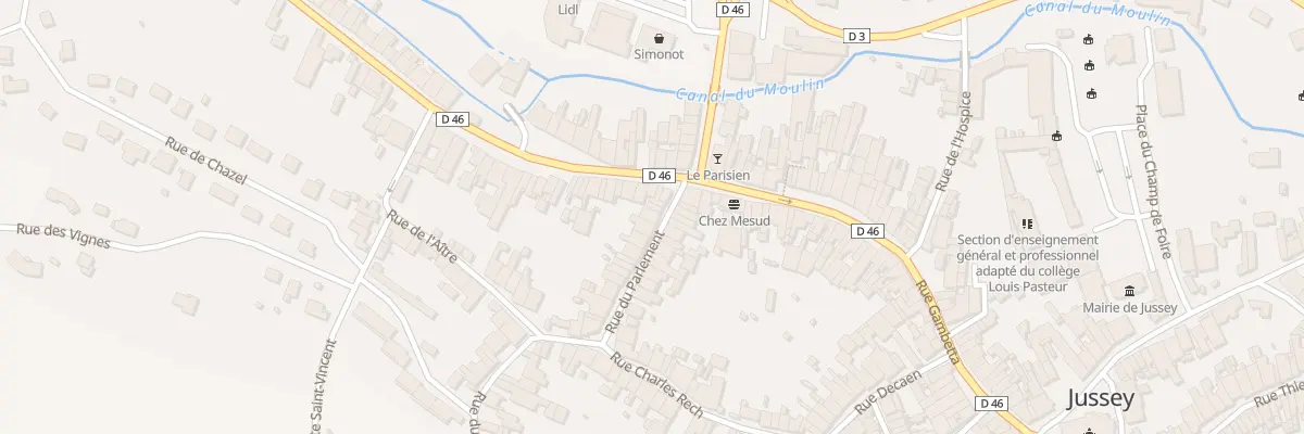 Plan du 6 Rue du Parlement à Jussey