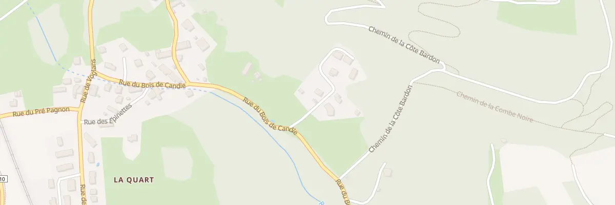 Plan du 1206 Rue du Bois de Candie à Chambéry