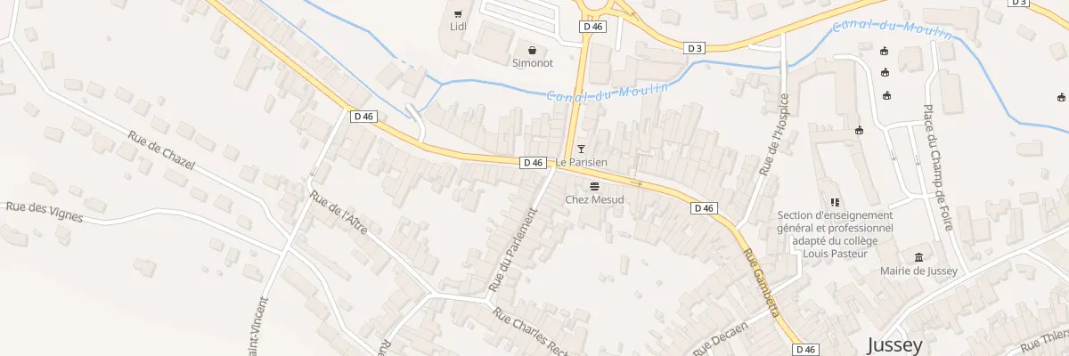 Plan du 3 Rue de la Liberation à Jussey