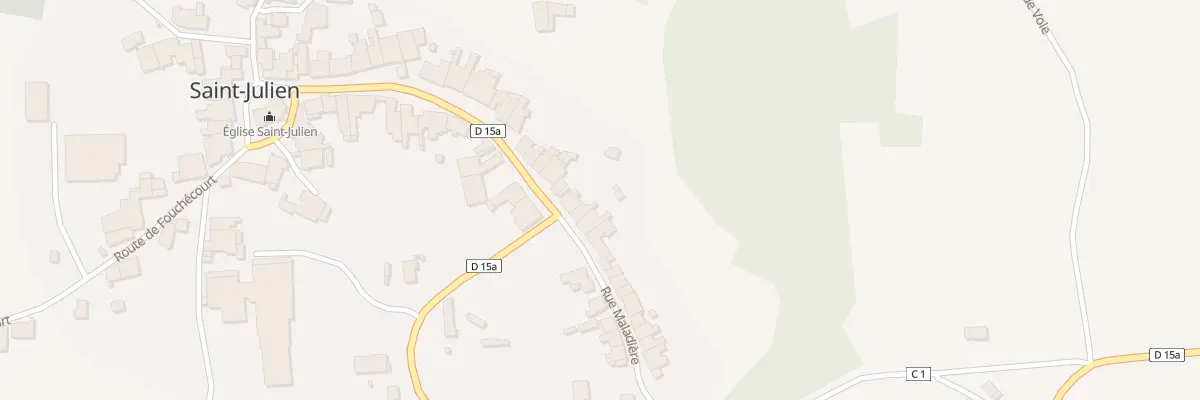 Plan du 15 Rue de la Maladière à Saint-Julien
