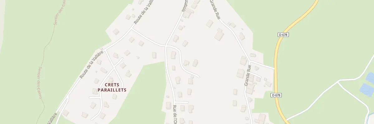 Plan du 5 All des Gentianes à La Chaux-du-Dombief