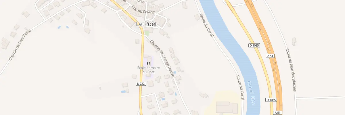 Plan du 4 Che de Grange Neuve au Poët