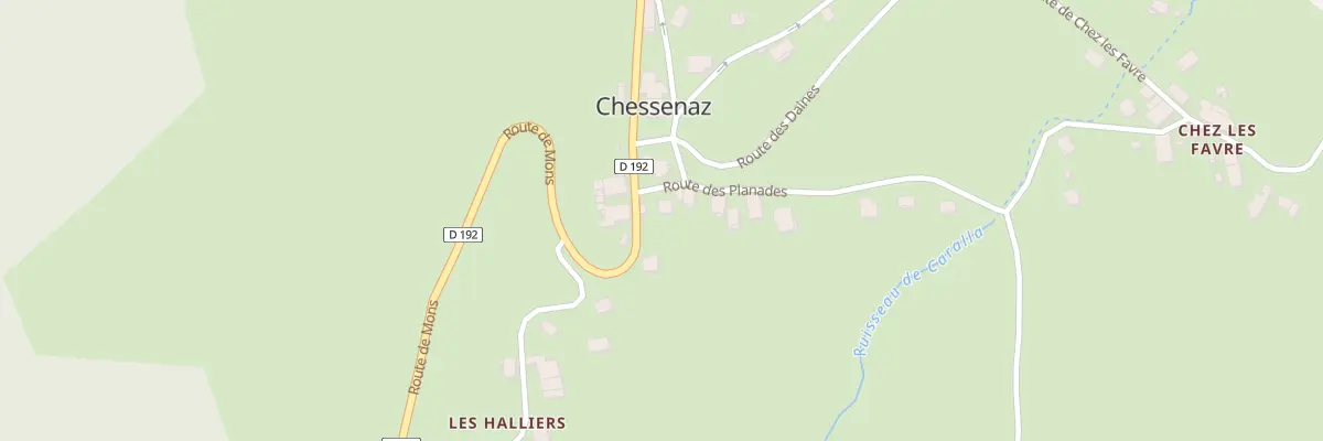 Plan du 20 Rte des Planades à Chessenaz
