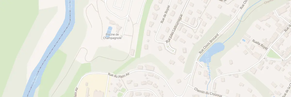 Plan du 9005 Rue de Boyse à Champagnole