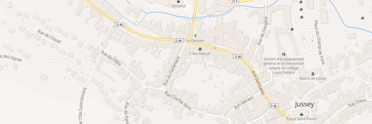 Plan du 9 Rue du Parlement à Jussey